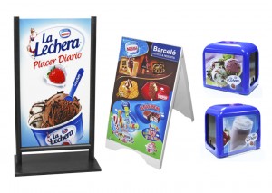 Publicidad para heladerías y cafeterías